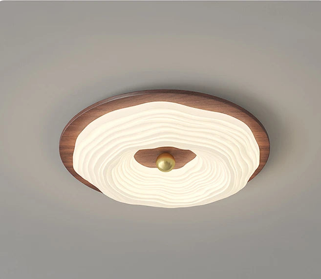 Wooden Donut Ceiling Lamp