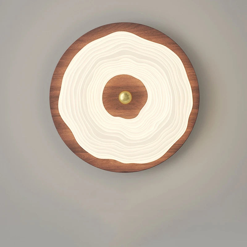 Wooden Donut Ceiling Lamp