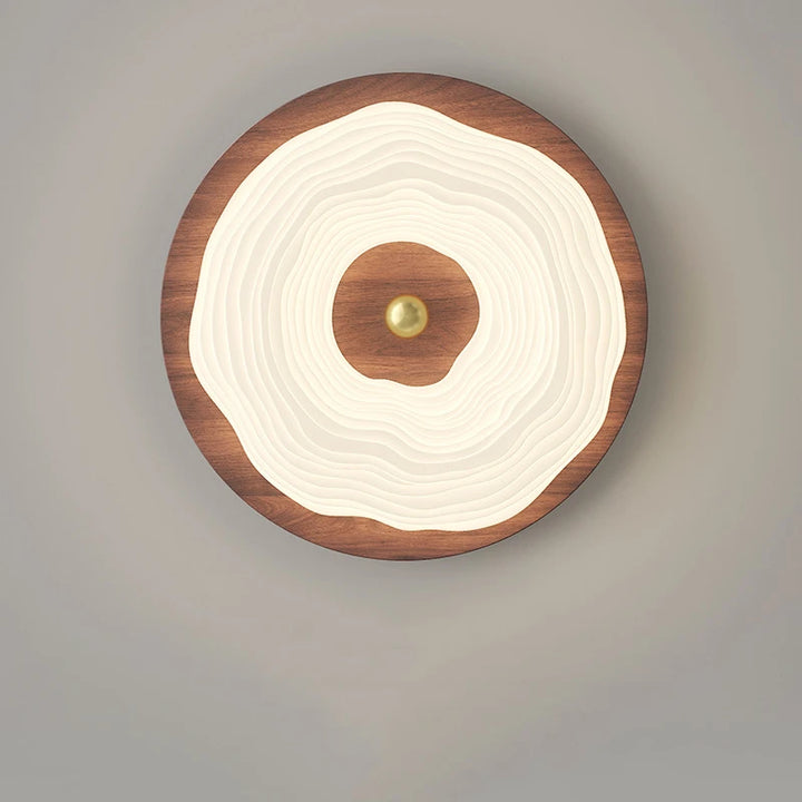 Wooden Donut Ceiling Lamp