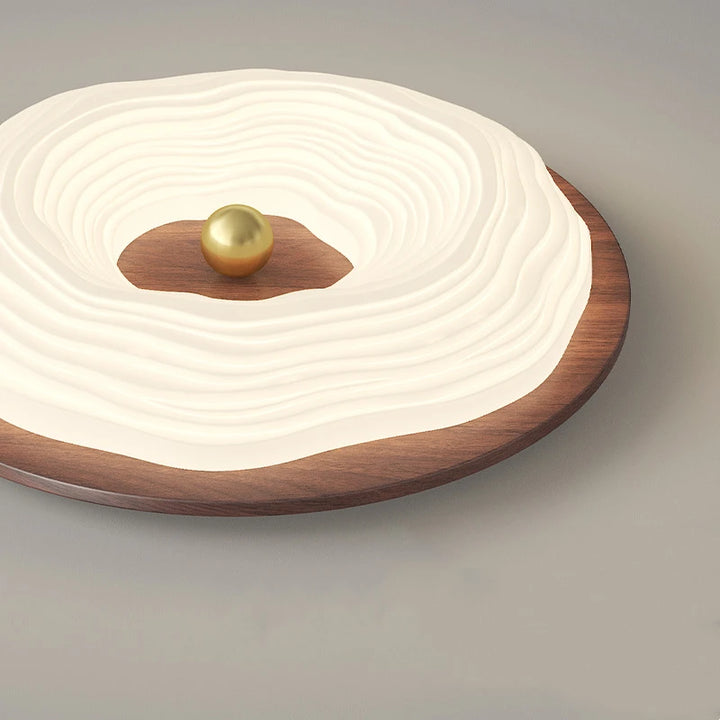 Wooden Donut Ceiling Lamp