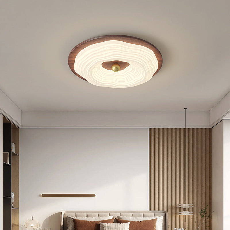 Wooden Donut Ceiling Lamp