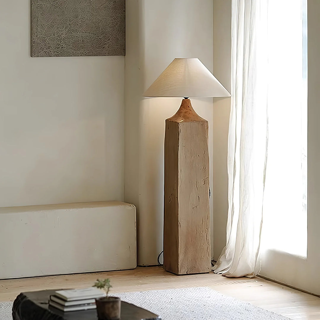 Wooden Pile Floor Lamp 3
