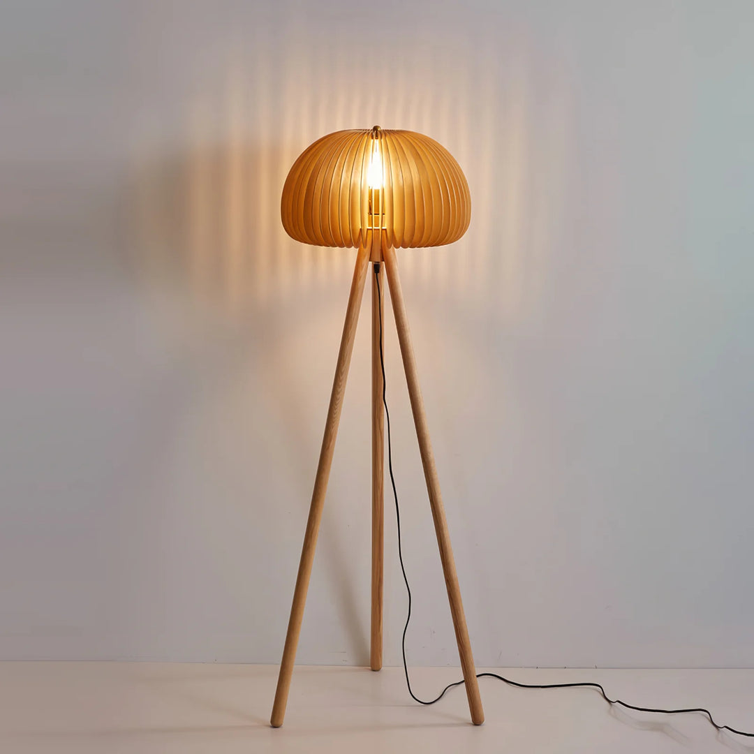 Wooden Pumpkin Floor Lamp 4