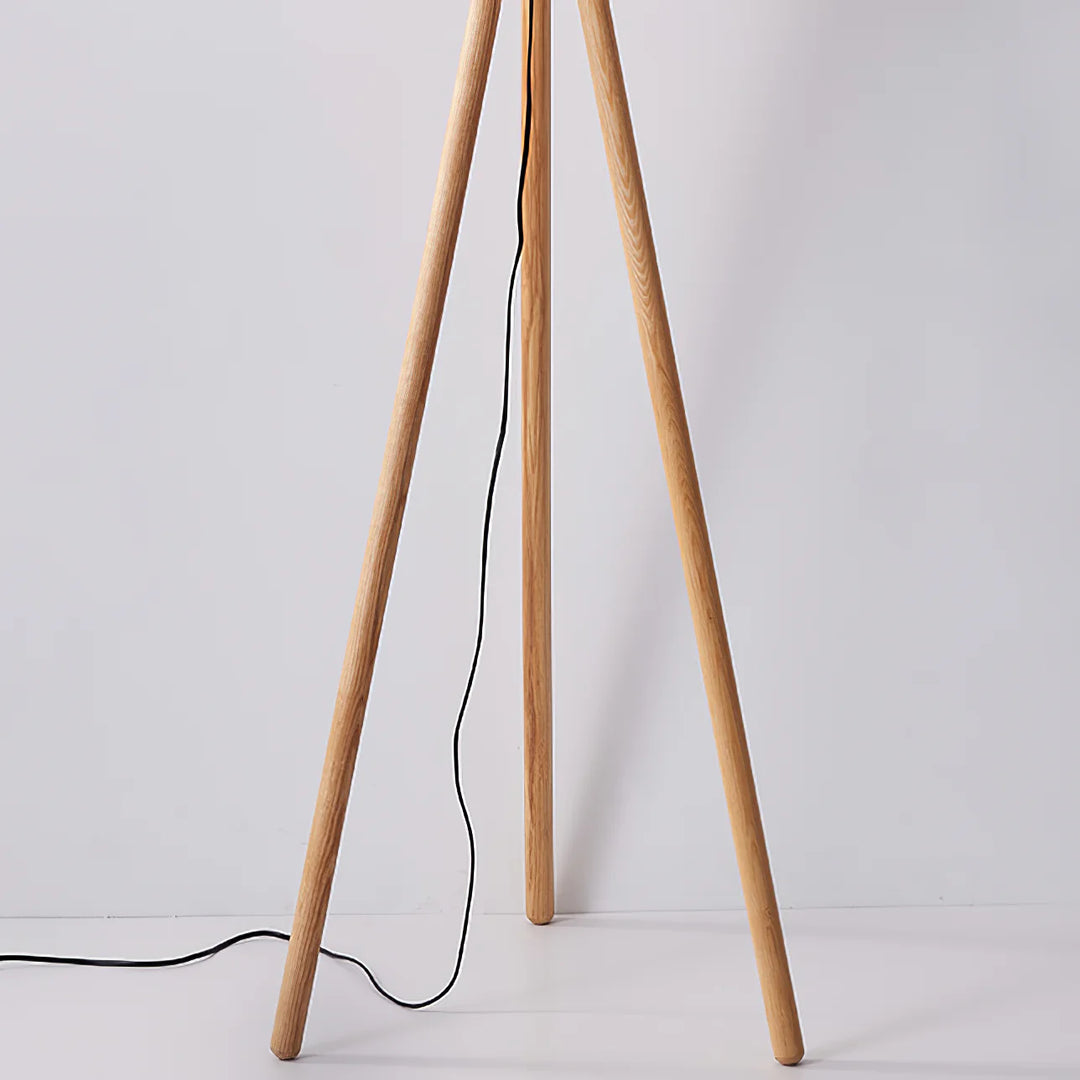 Wooden Pumpkin Floor Lamp 7