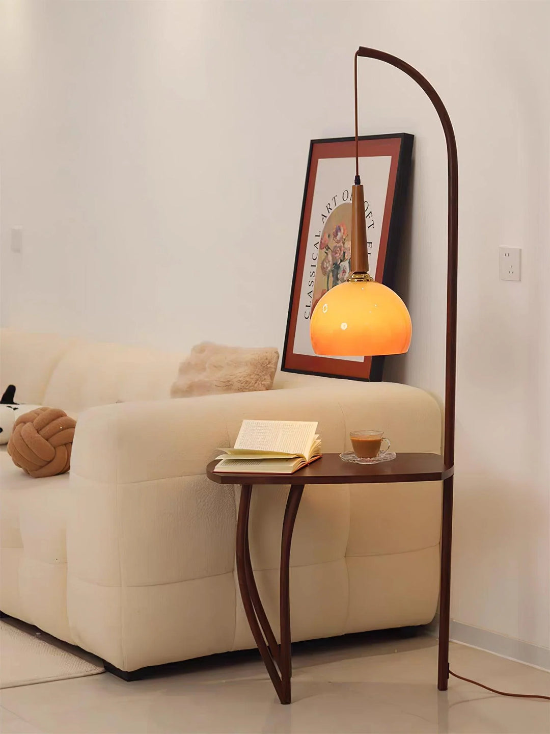 Wooden Table Floor Lamp 20