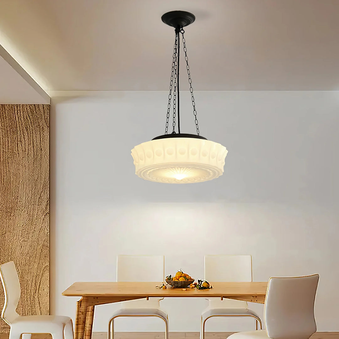 Zen Milk Glass Pendant Light 003