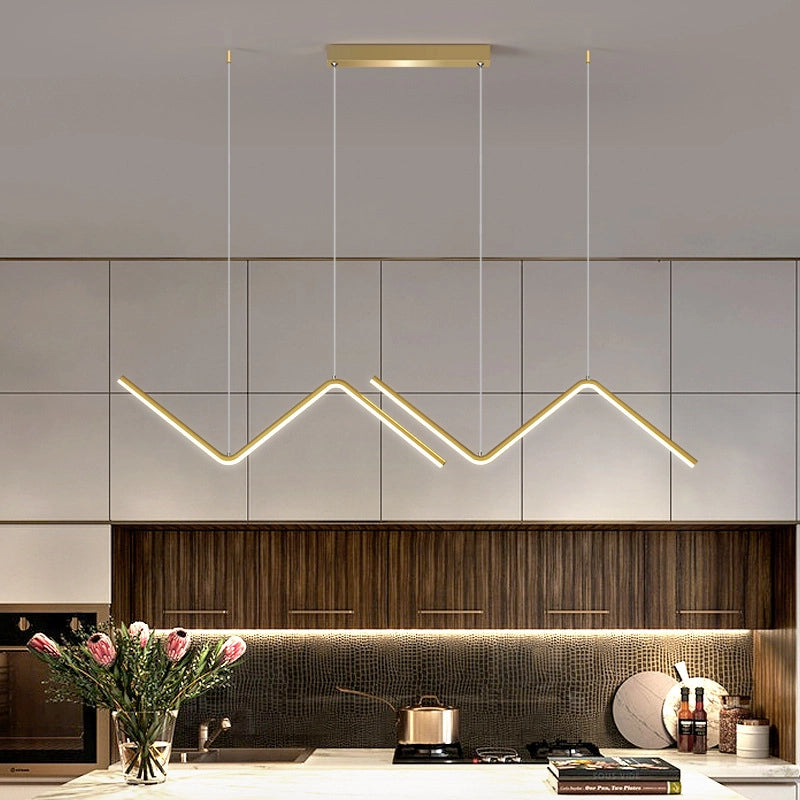 Zigzag Linear Pendant Light