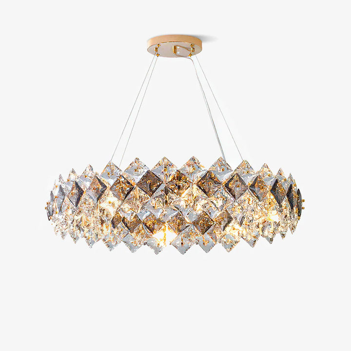 Lustre en cristal de diamant rayonnant