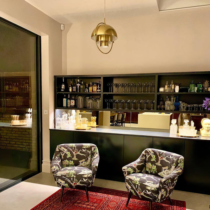 Multi-Lite_Pendant_Light in the bar