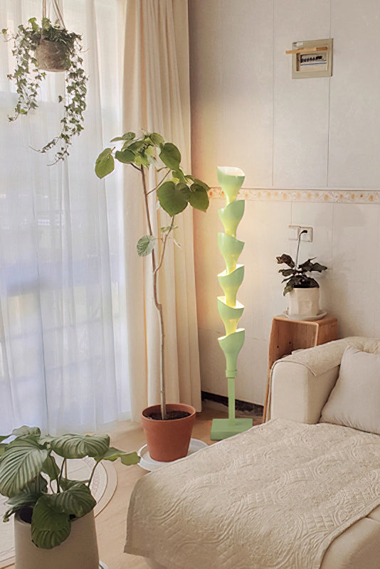 Pod Flower Floor Lamp near the bedside