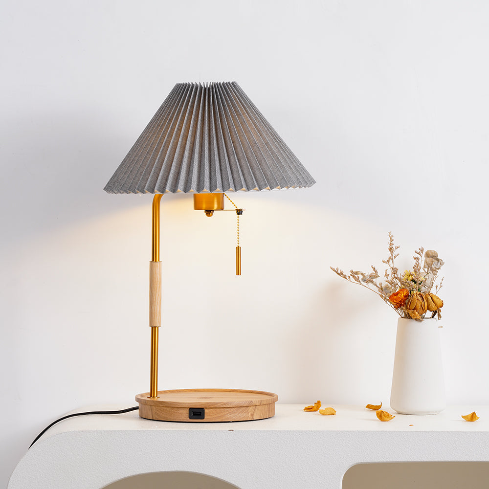 Wooden Retro Table Lamp A