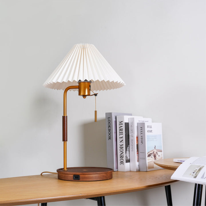 Wooden_Retro_Table_Lamp_on the desk