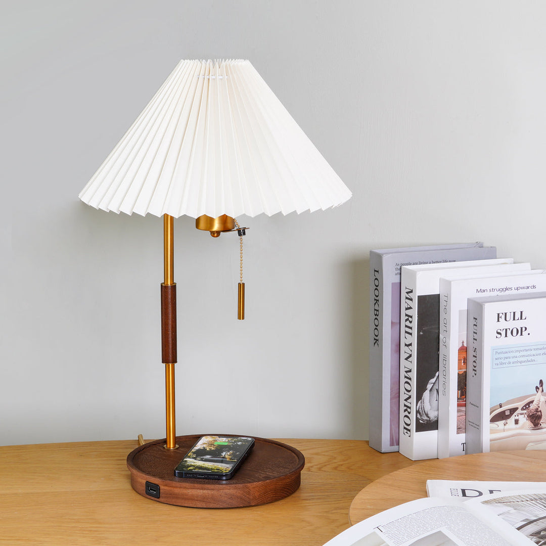 Wooden_Retro_Table_Lamp_on the table